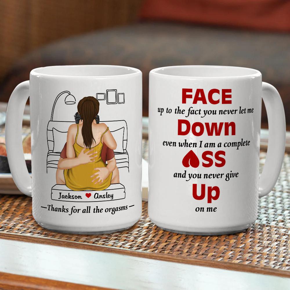 Face Up To The Fact - Personalized Custom Coffee Mug - Image 4