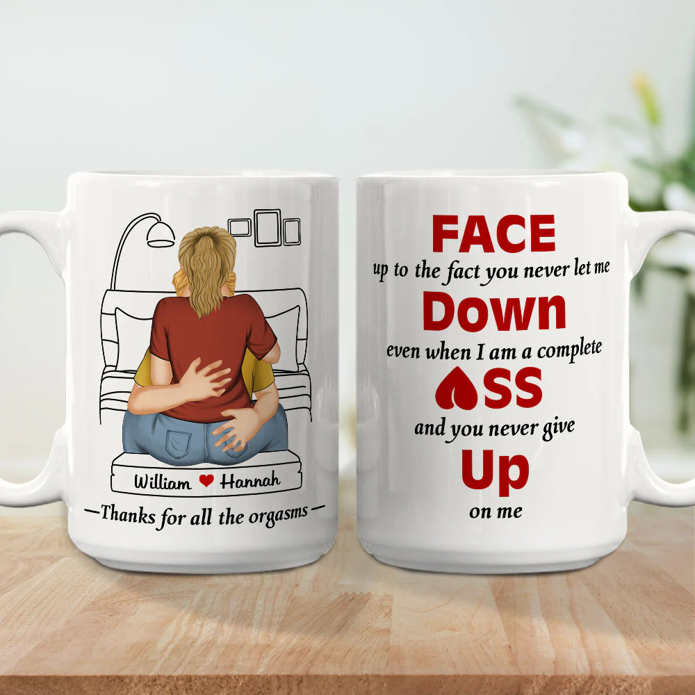 Face Up To The Fact - Personalized Custom Coffee Mug - Image 5