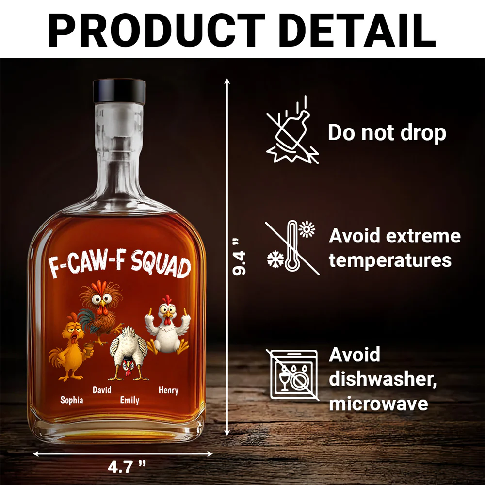 FACWF Squad - Personalized Custom Spirits Decanter - Image 5