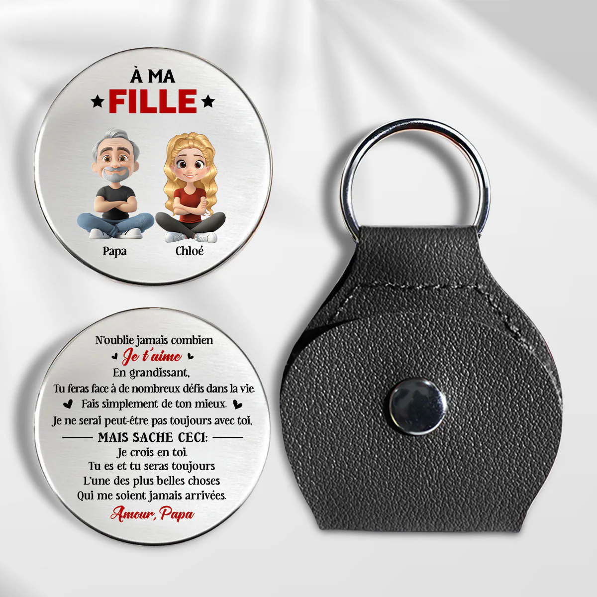 Fais De Ton Mieux Ma Fille - Câlin De Poche Personnalisé