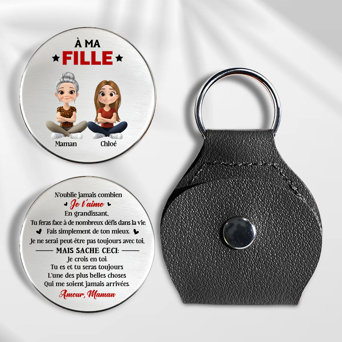 Fais Toujours De Ton Mieux Ma Fille - Câlin De Poche Personnalisé