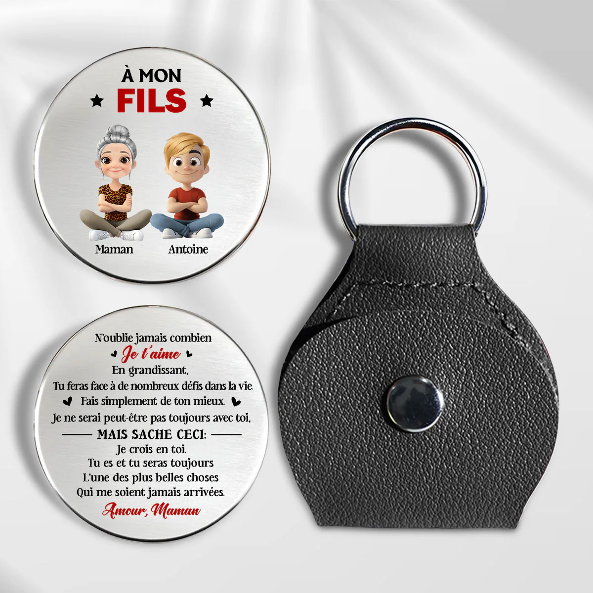 Fais Toujours De Ton Mieux Mon Fils - Câlin De Poche Personnalisé