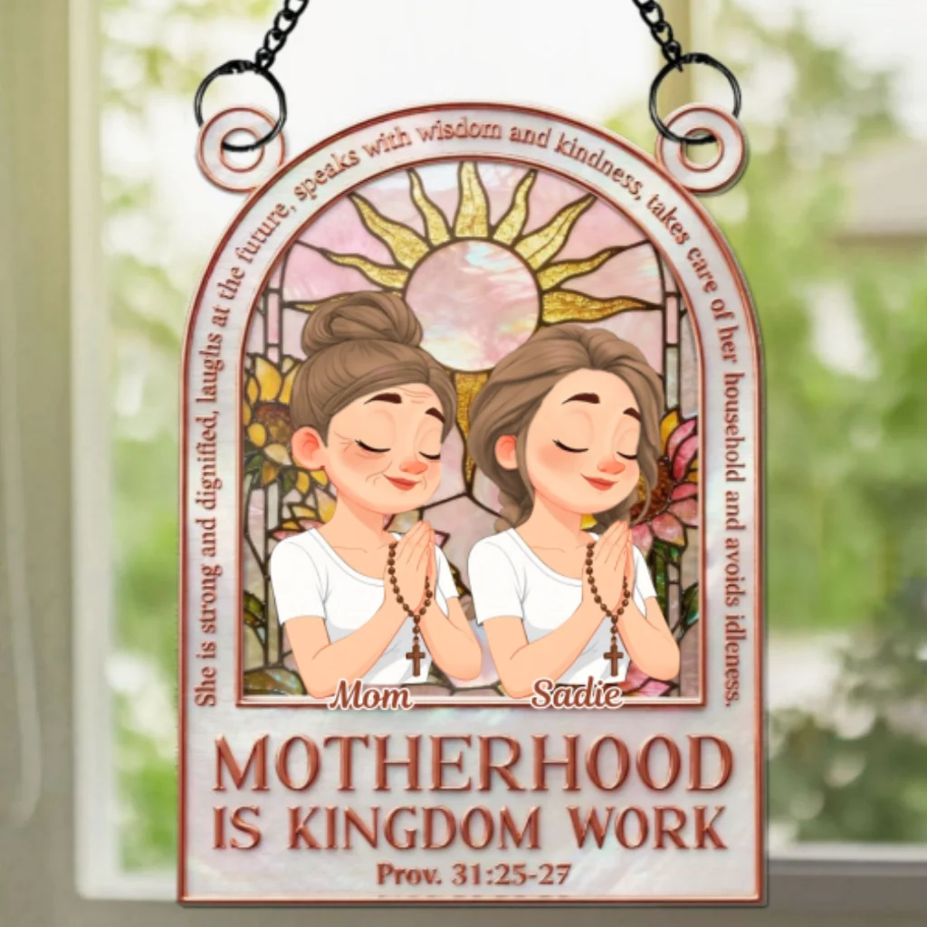 Faith Guides Her Journey - Personalized Custom Suncatcher - Image 6