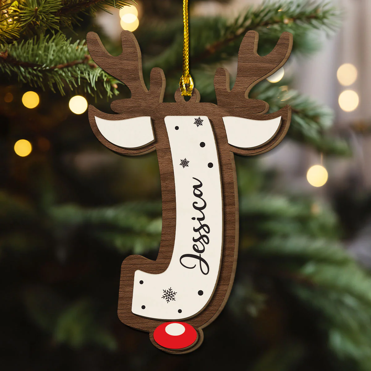 Family Begins Where Love Grows - Personalized Custom 2-layered Wood Ornament