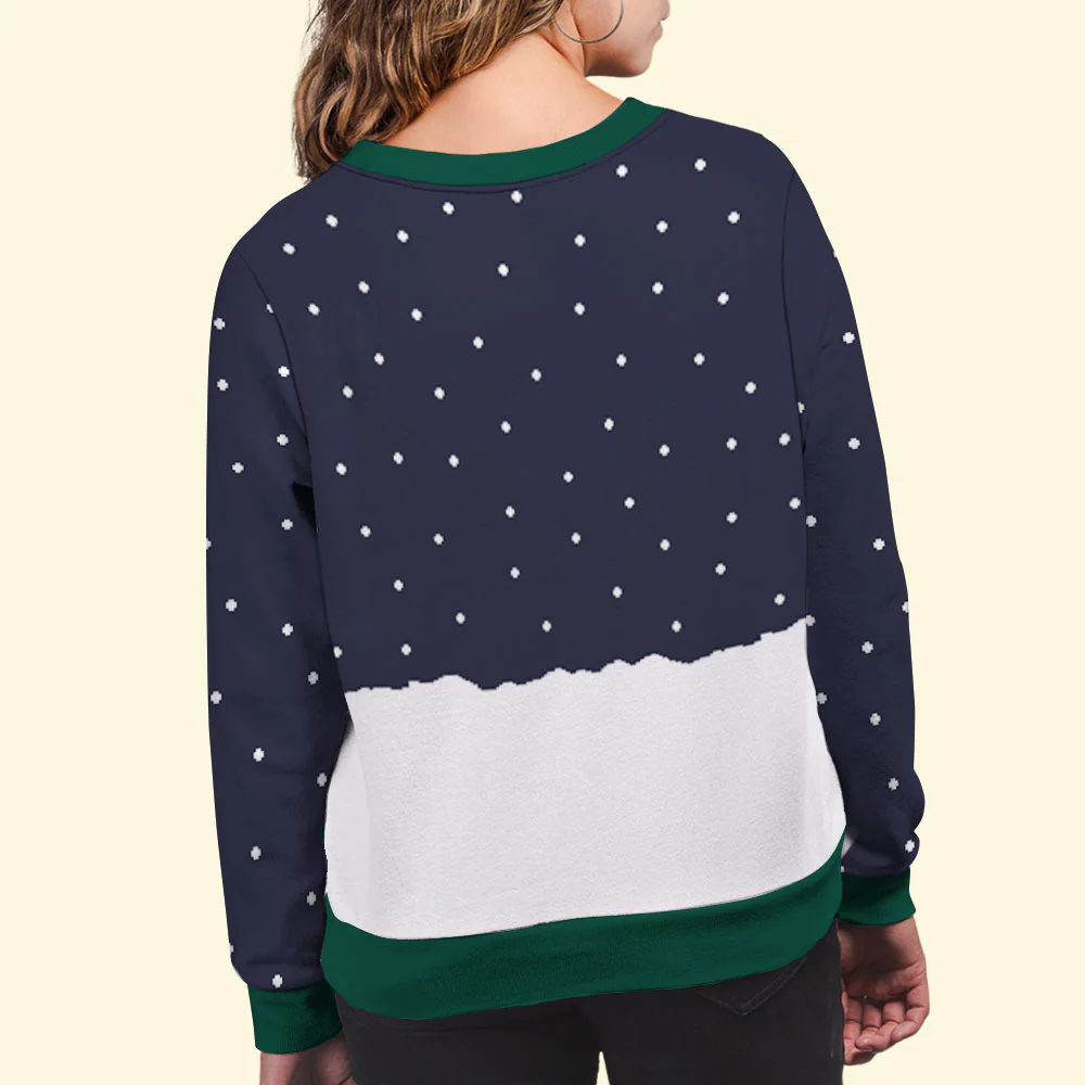 Family Christmas Together - Personalized Custom All-Over-Print Sweatshirt - Image 4