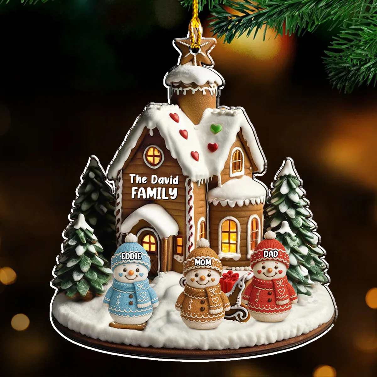 Family Farm Life - Personalized Custom Acrylic Ornament
