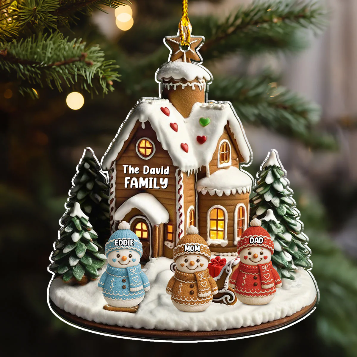 Family Farm Life - Personalized Custom Acrylic Ornament - Image 2