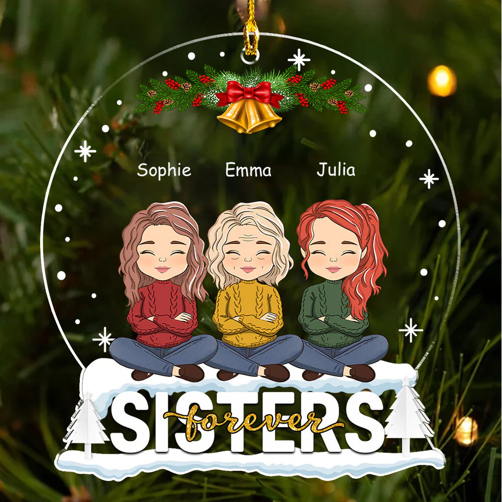 Family Forever - Personalized Custom Acrylic Ornament - Image 2