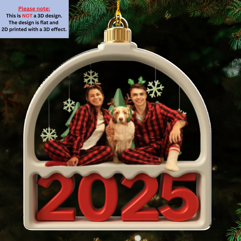 Family Furry Photo - Personalized Custom Acrylic Ornament - Image 6