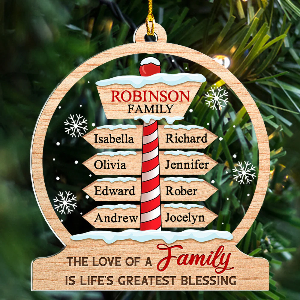 Family Greatest Blessing - Personalized Custom Acrylic Ornament - Image 3