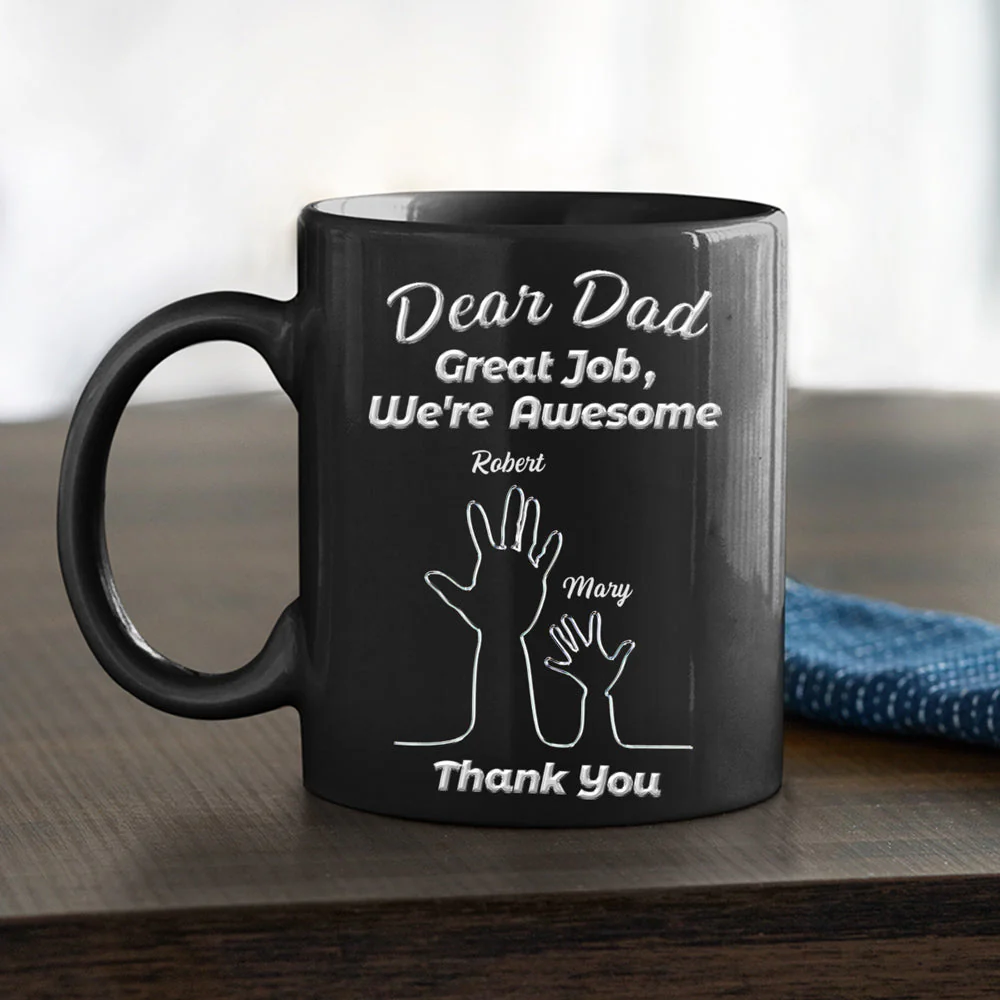 Family Hand -  Personalized Custom Coffee Mug - Image 6