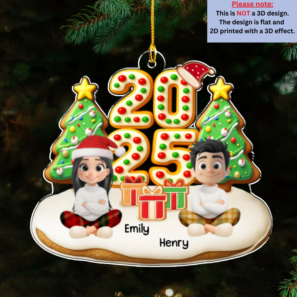 Family Holiday Memories - Personalized Custom Acrylic Ornament - Image 6