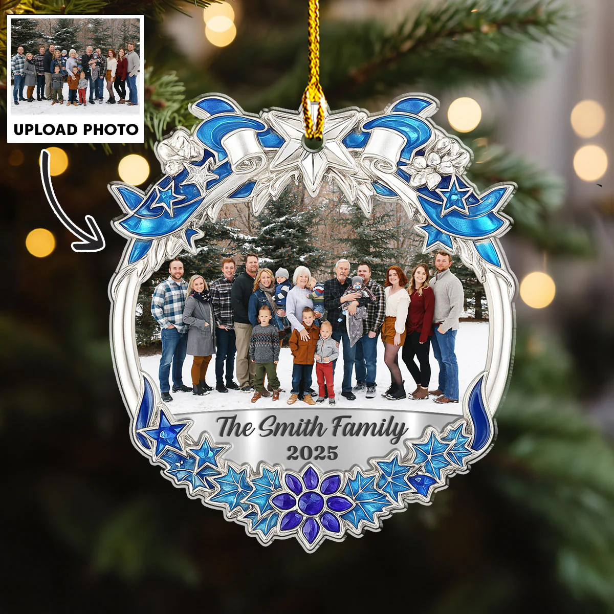 Family Is The Greatest Gift - Personalized Custom Acrylic Ornament