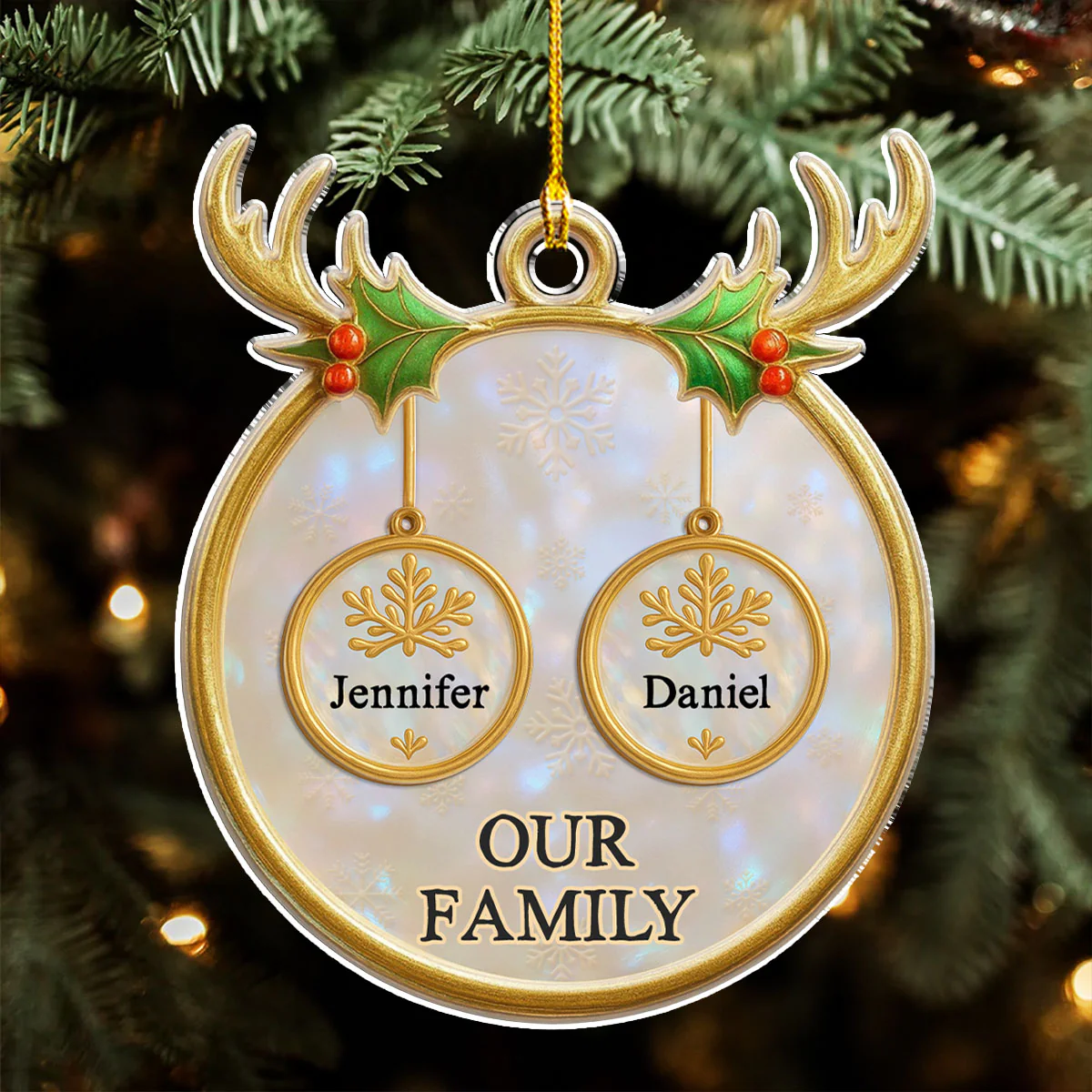 Family Keepsake - Personalized Custom Acrylic Ornament - Image 4