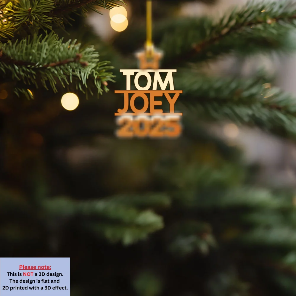 Family Letter Little World - Personalized Custom Acrylic Ornament - Image 7