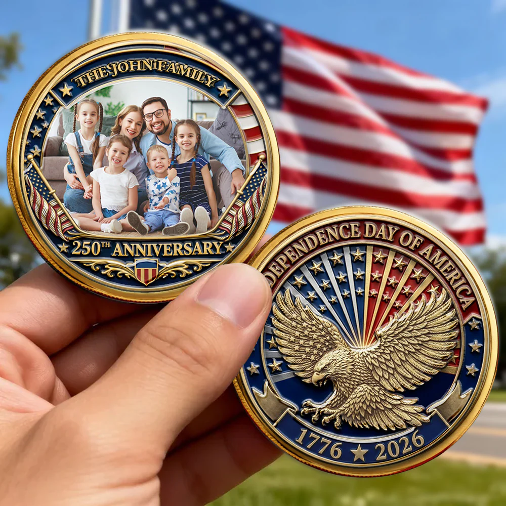 Family Love America - Personalized Custom Commemorative Keepsake Coin - Image 3