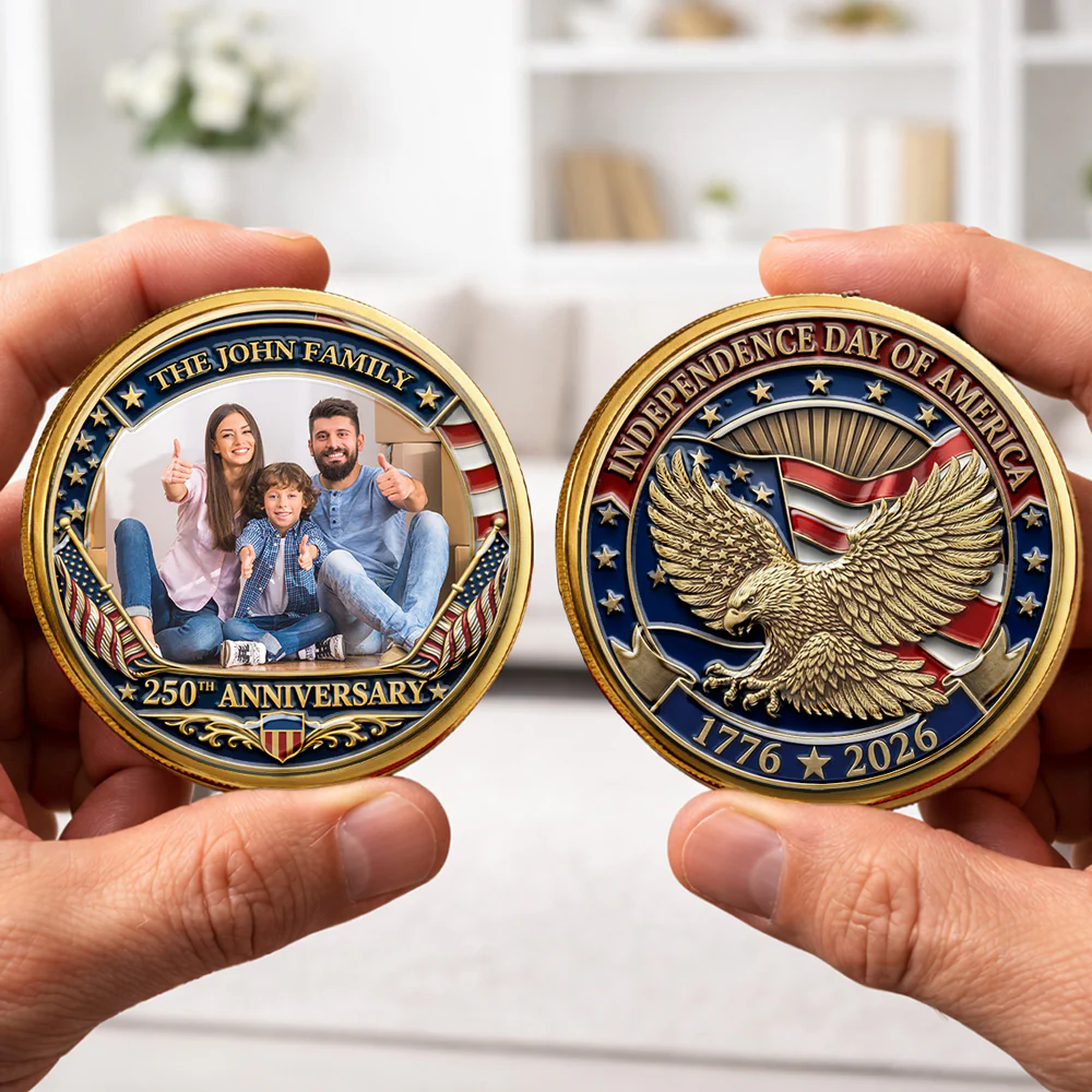Family Love America - Personalized Custom Commemorative Keepsake Coin - Image 4