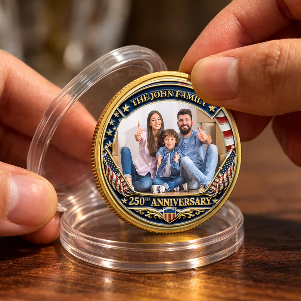 Family Love America - Personalized Custom Commemorative Keepsake Coin - Image 5