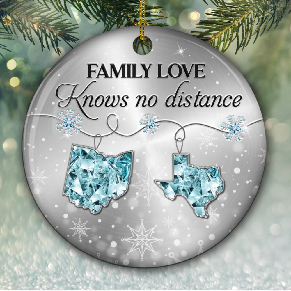 Family Love Crystal - Personalized Custom Ceramic Ornament - Image 6
