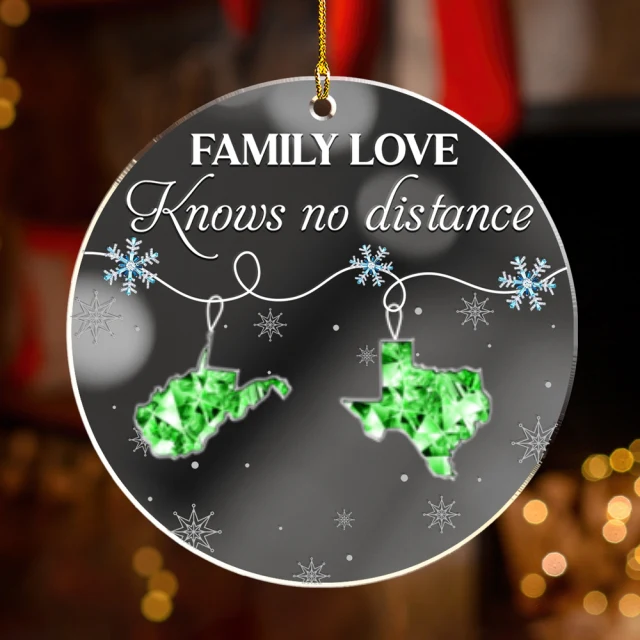 Family Love Crystal - Personalized Custom Mirrored Acrylic Ornament - Image 7