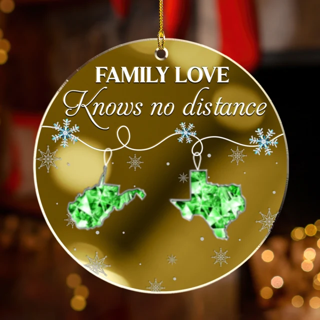Family Love Crystal - Personalized Custom Mirrored Acrylic Ornament - Image 8