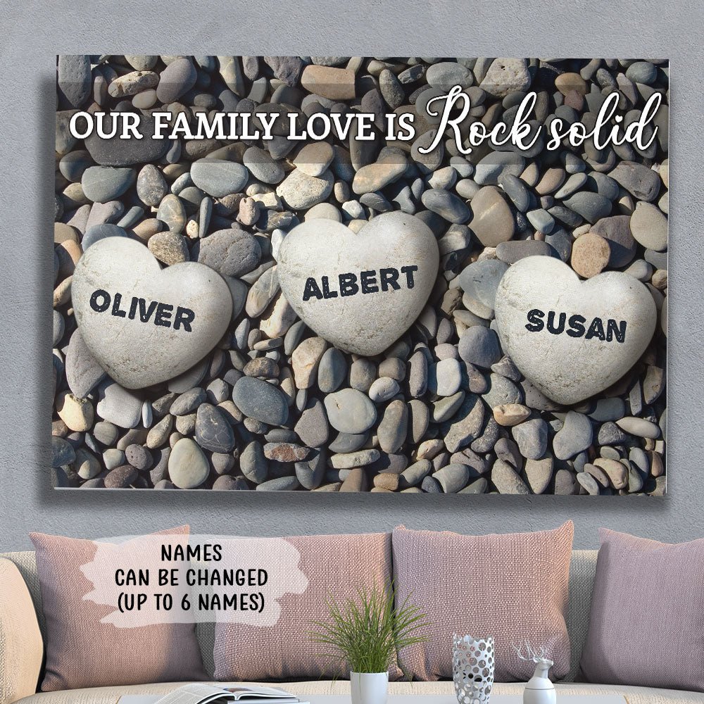 Family Love - Personalized Custom Name Canvas - Image 3