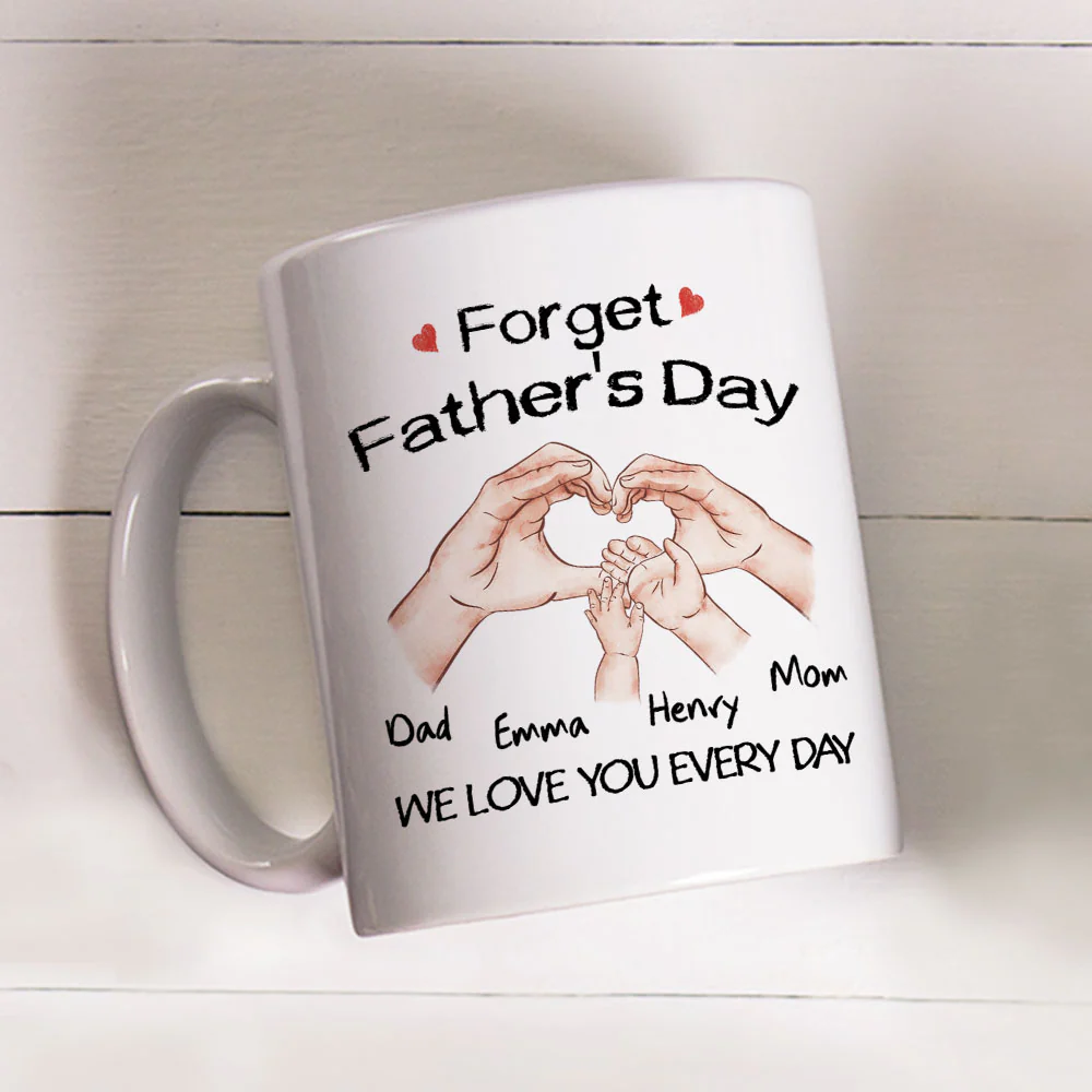 Family Love You Every Day - Personalized Custom Coffee Mug - Image 3