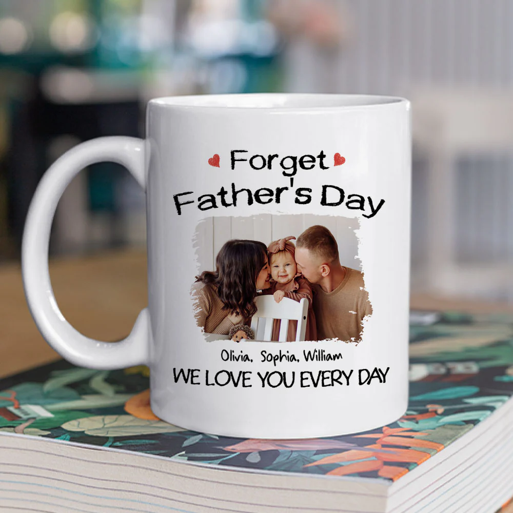 Family Love You Every Day Photo - Personalized Custom Coffee Mug - Image 2