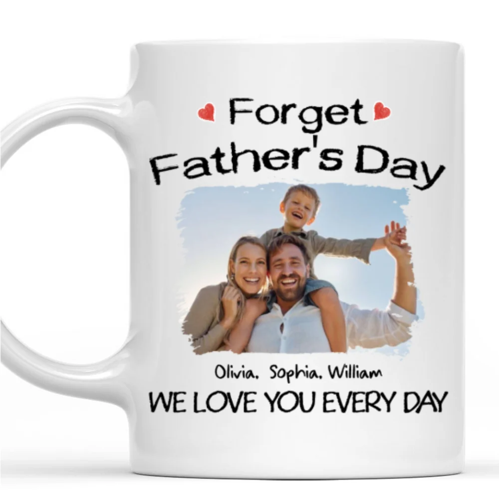 Family Love You Every Day Photo - Personalized Custom Coffee Mug - Image 5