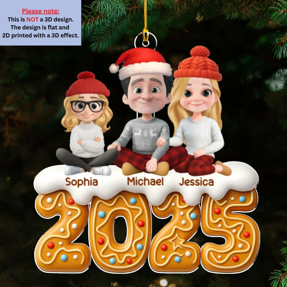 Family Of The Year Pet Version - Personalized Custom Acrylic Ornament - Image 5