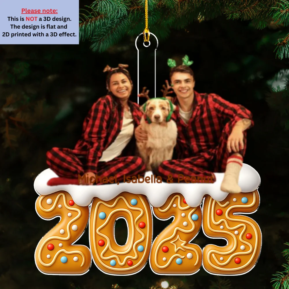 Family Of The Year Photo - Personalized Custom Acrylic Ornament - Image 4