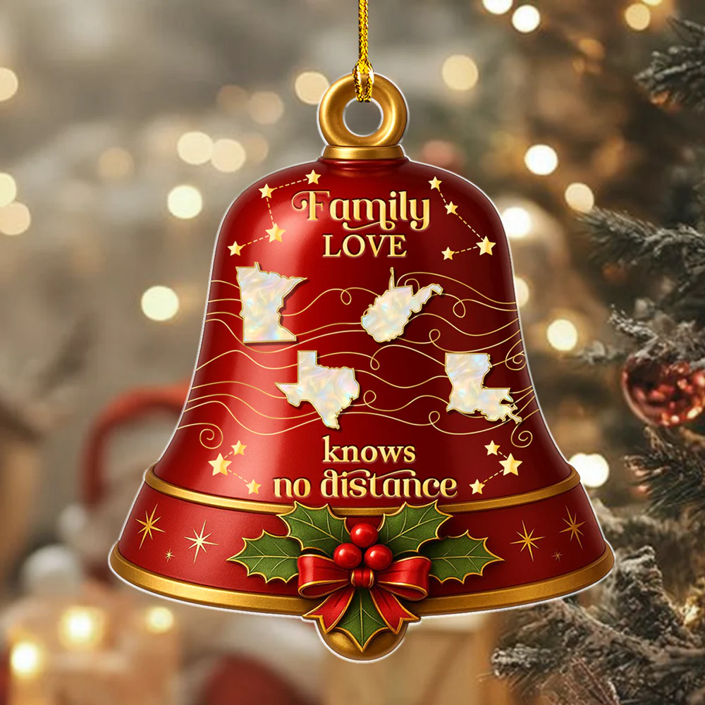 Family Reunion Christmas - Personalized Custom Acrylic Ornament - Image 2