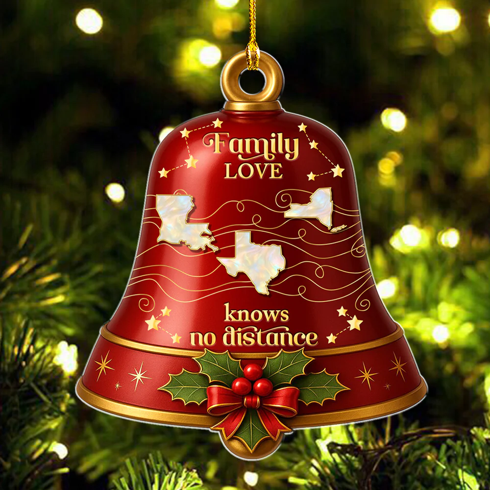 Family Reunion Christmas - Personalized Custom Acrylic Ornament - Image 4