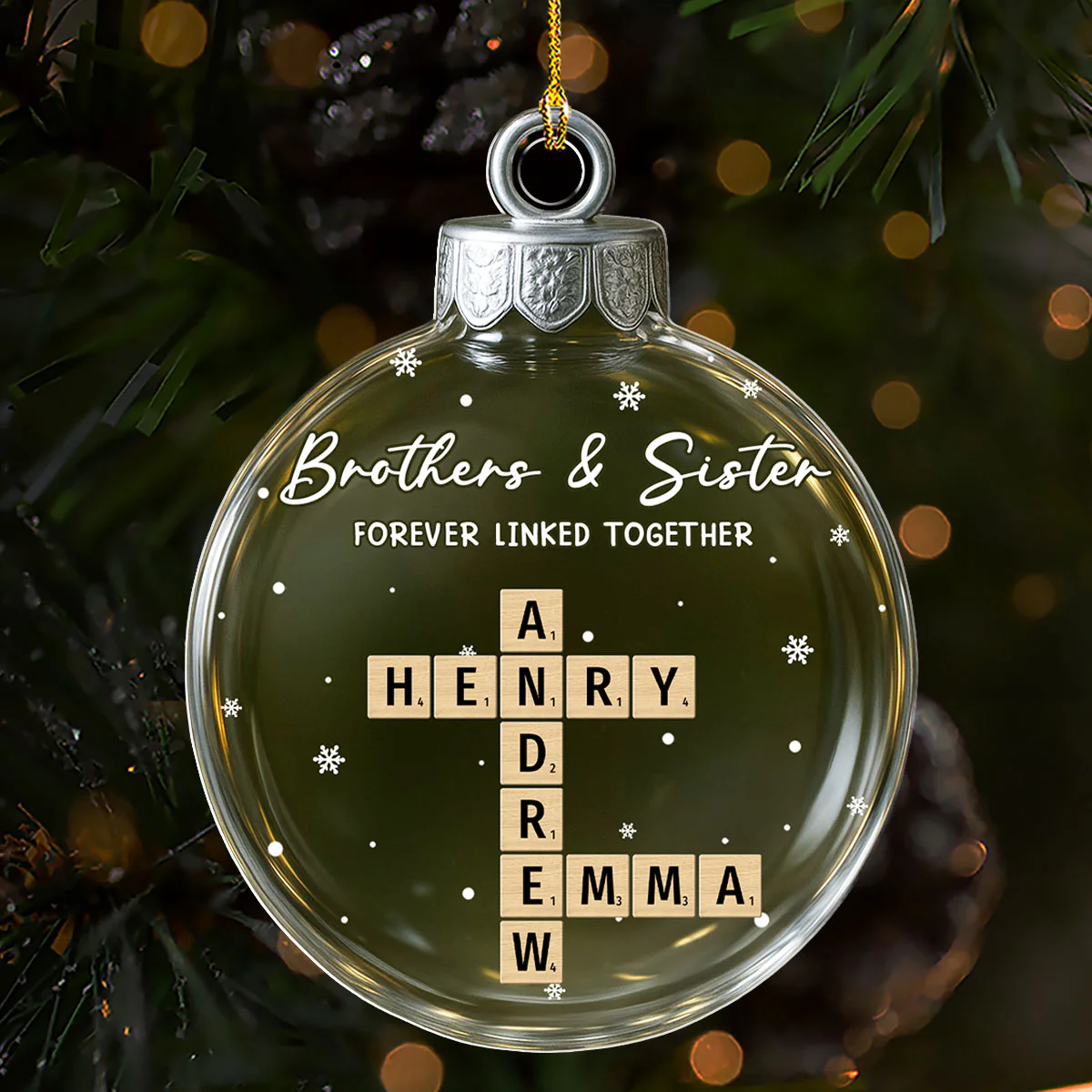 Family Roots Keep Us Close - Personalized Custom 3D Effect Acrylic Ornament - Image 4