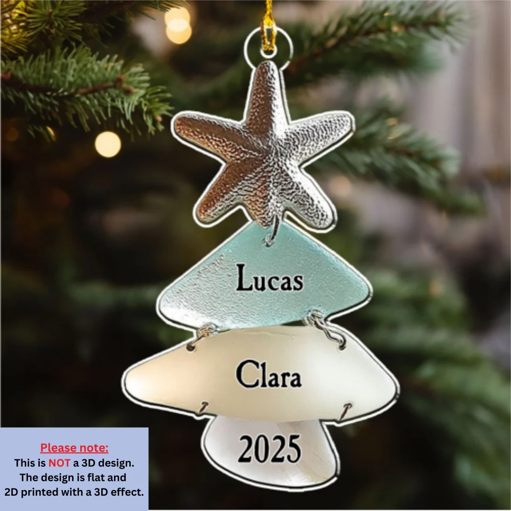 Family Sea - Personalized Custom Acrylic Ornament - Image 7