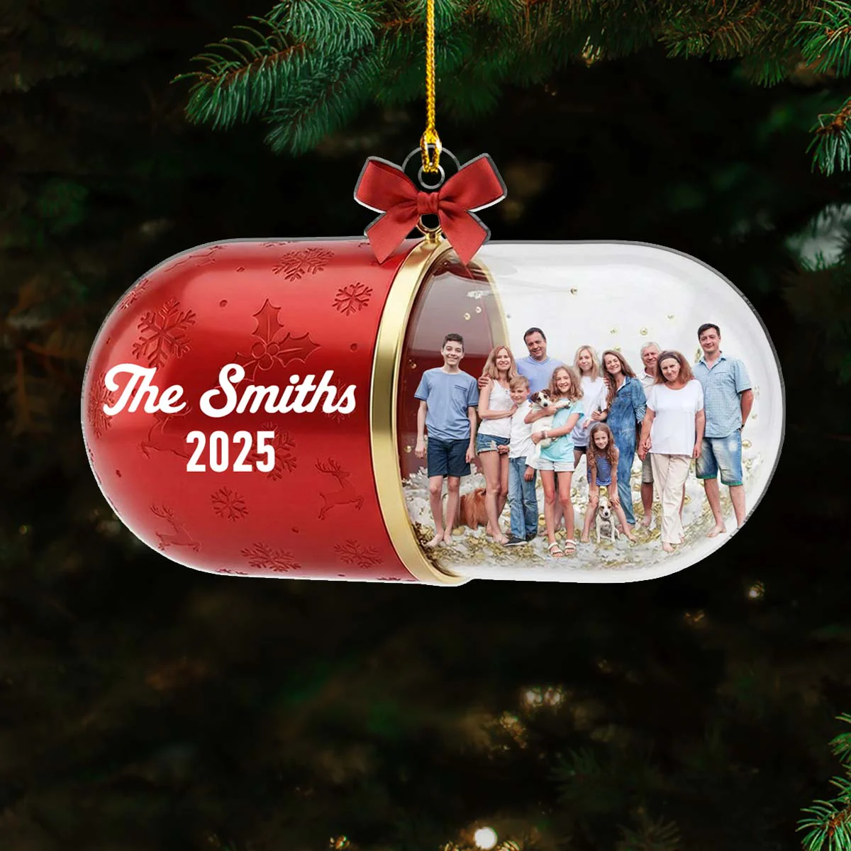 Family Sparkle - Personalized Custom Acrylic Ornament