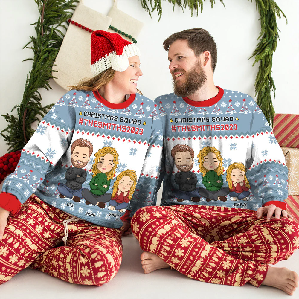 Family Squad - Personalized Custom All-Over-Print Sweatshirt - Image 4