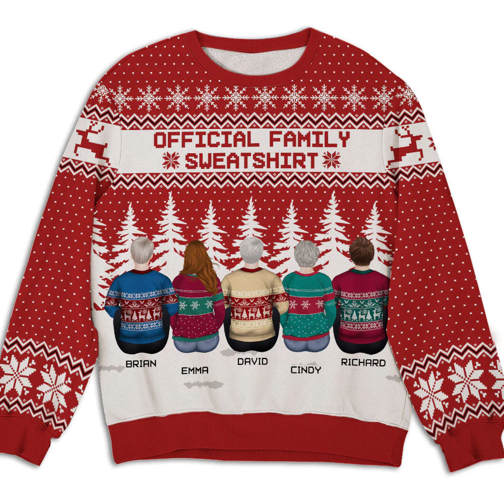 Family Sweatshirt - Personalized Custom All-Over-Print Sweatshirt