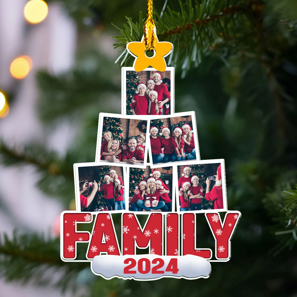 Family Together - Personalized Custom Acrylic Ornament - Image 3