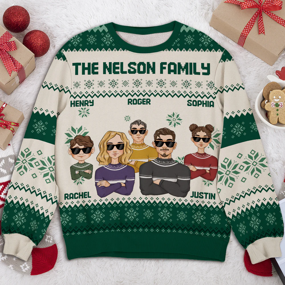 Family Together - Personalized Custom All-Over-Print Sweatshirt - Image 4