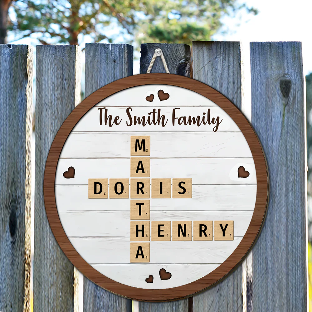 Family Together  - Personalized Custom Wood Sign - Image 2