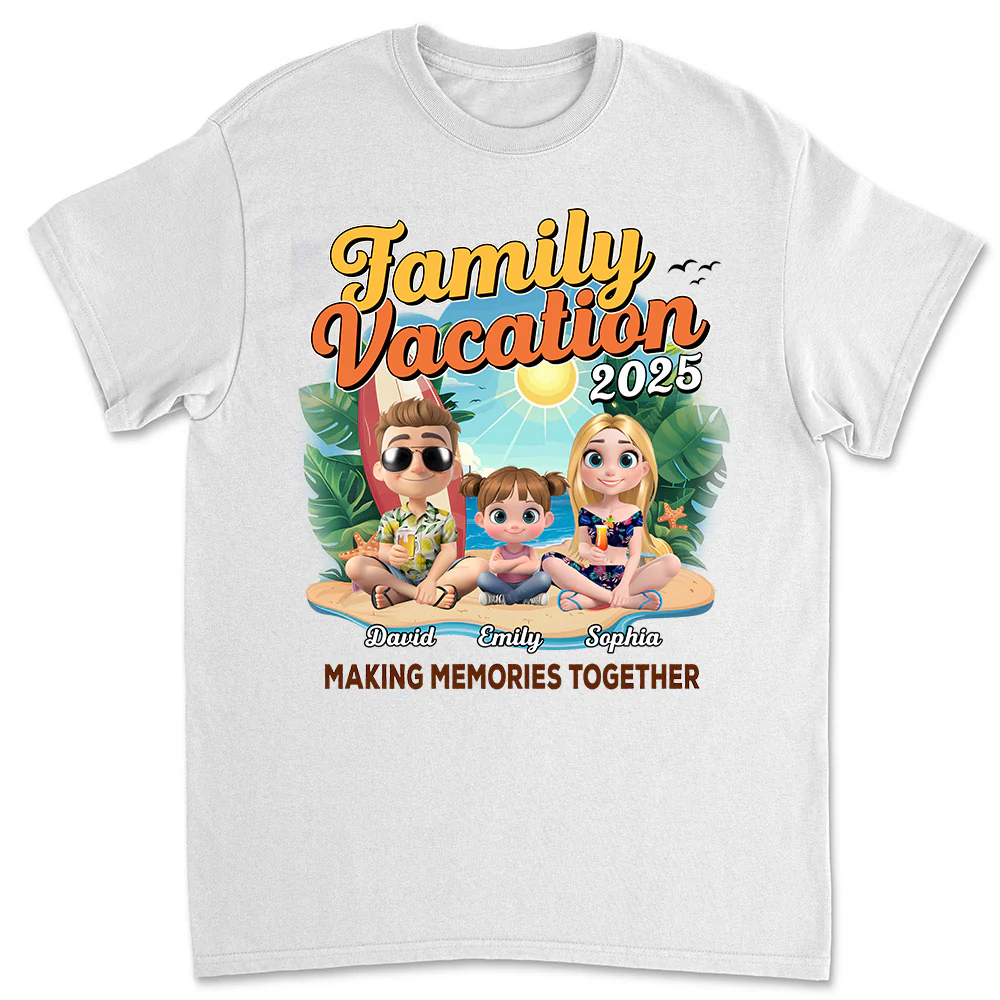 Family Vacation Making Memories Together - Personalized Custom Shirt