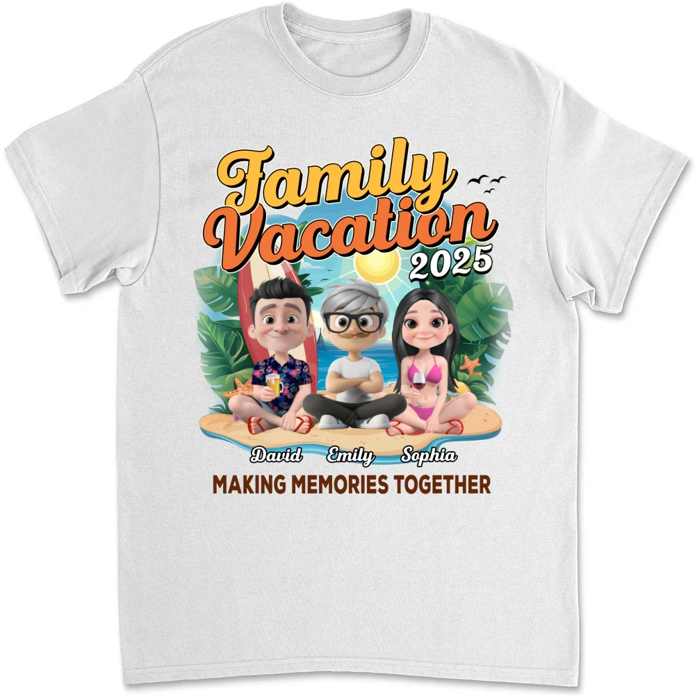 Family Vacation Making Memories Together - Personalized Custom Shirt - Image 10