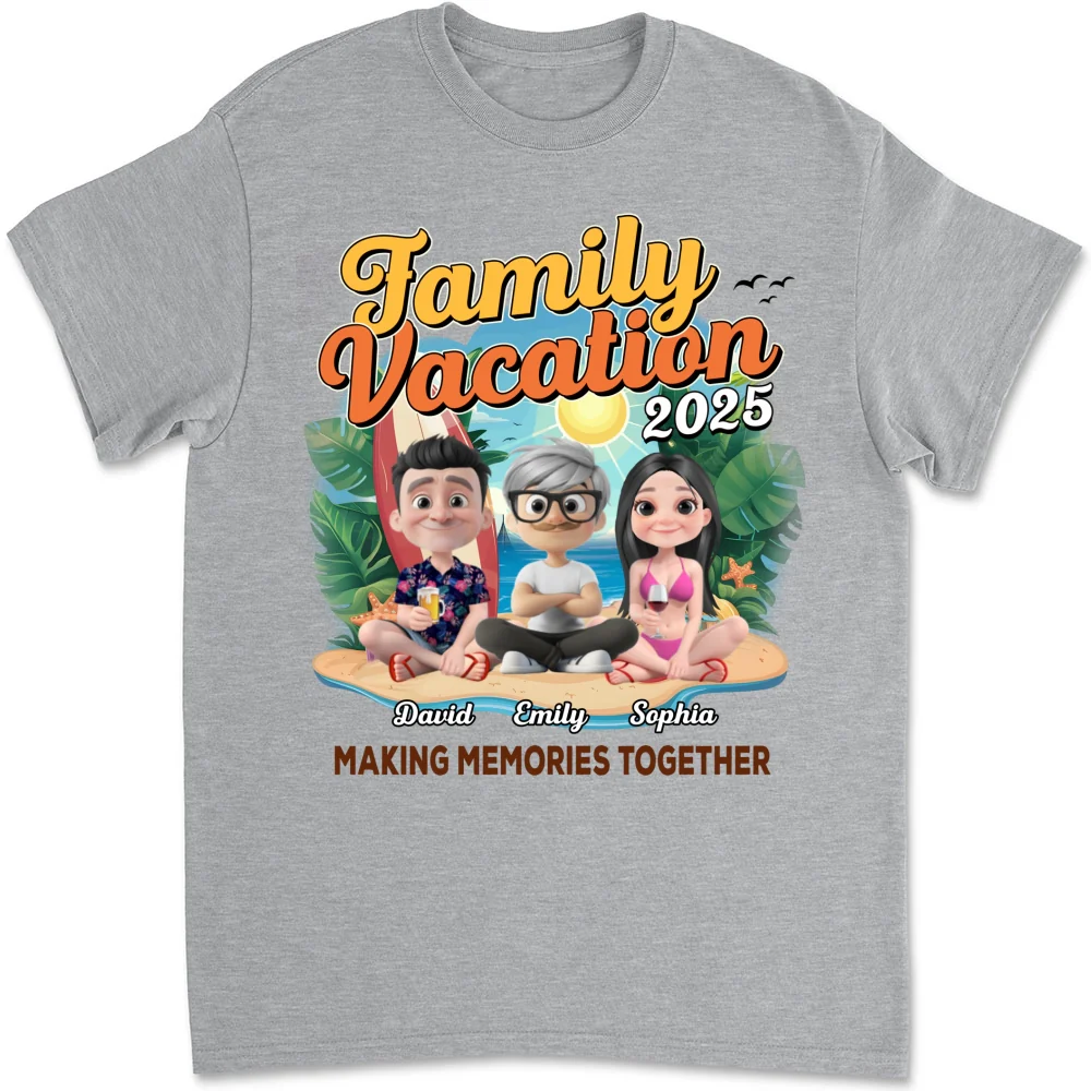 Family Vacation Making Memories Together - Personalized Custom Shirt - Image 11
