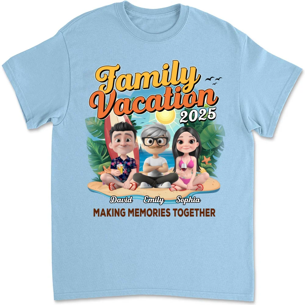 Family Vacation Making Memories Together - Personalized Custom Shirt - Image 12