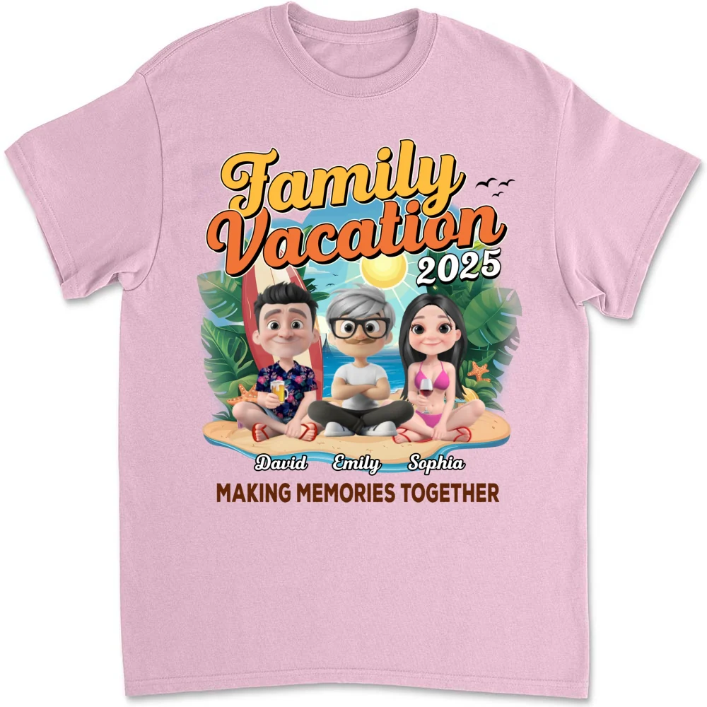 Family Vacation Making Memories Together - Personalized Custom Shirt - Image 13