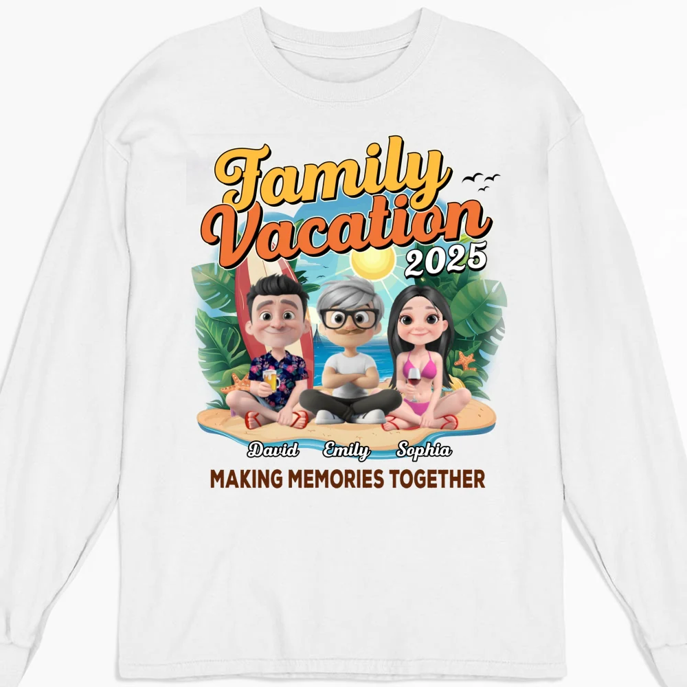 Family Vacation Making Memories Together - Personalized Custom Shirt - Image 14