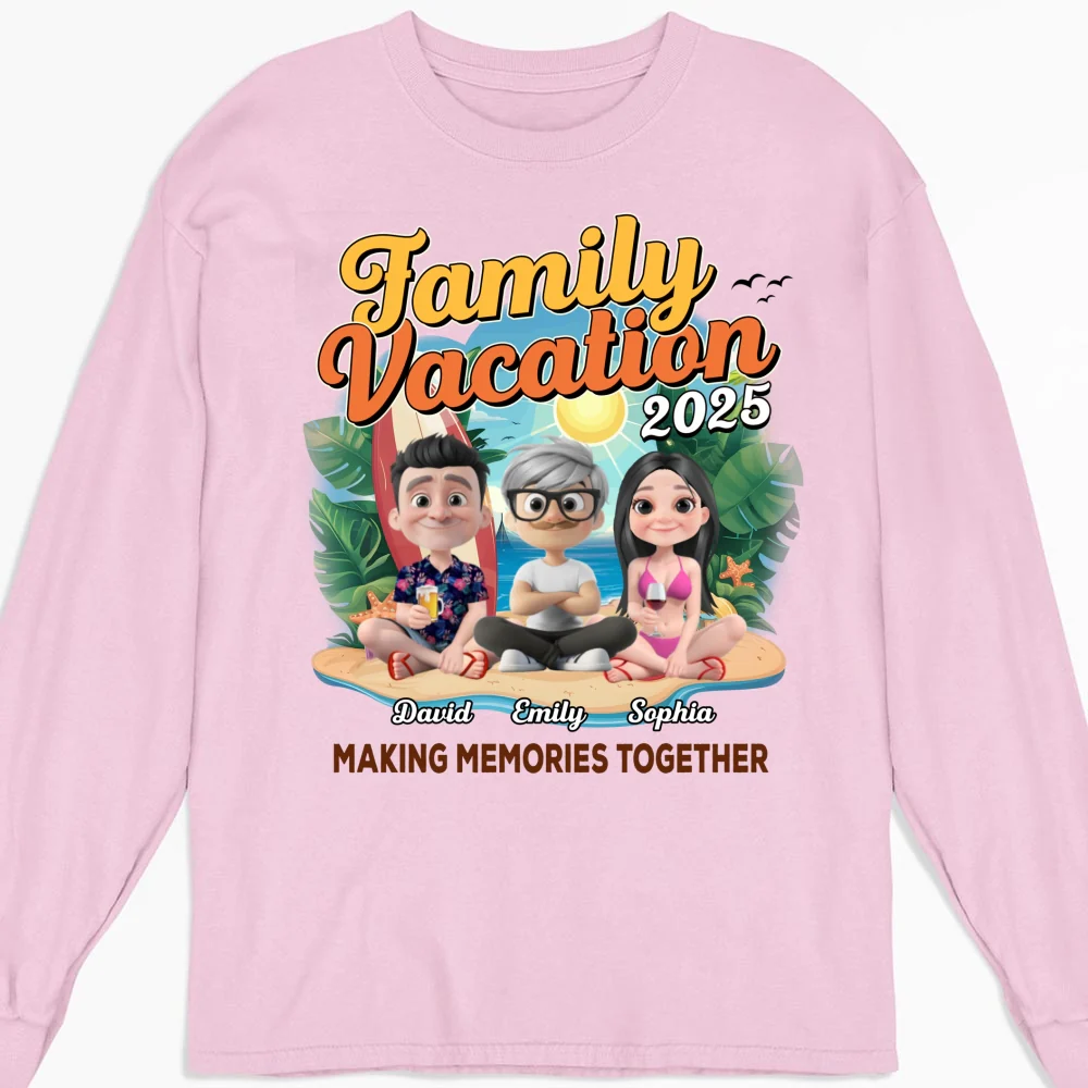 Family Vacation Making Memories Together - Personalized Custom Shirt - Image 16