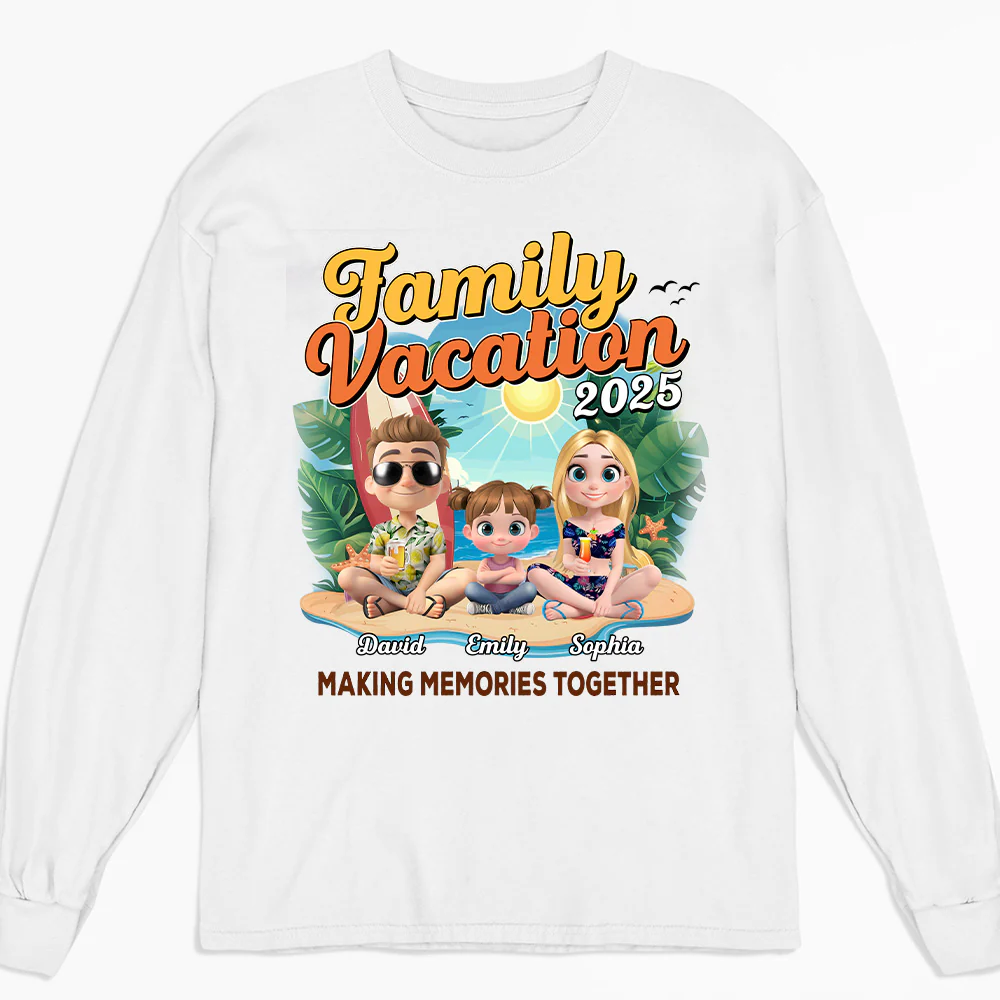 Family Vacation Making Memories Together - Personalized Custom Shirt - Image 4