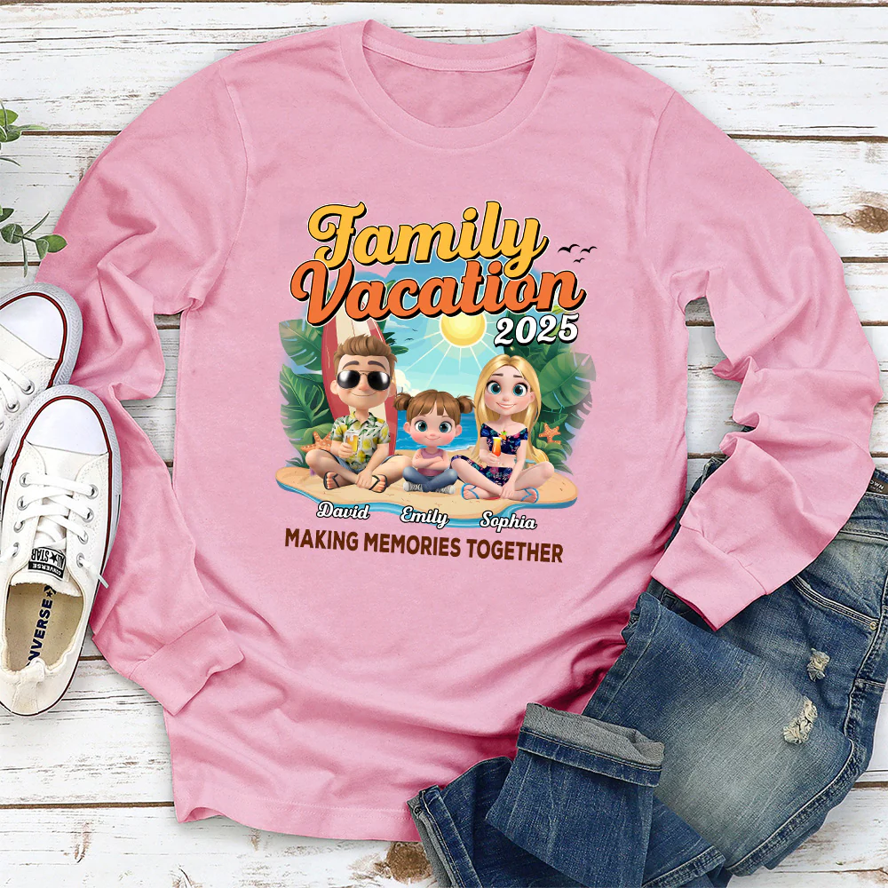 Family Vacation Making Memories Together - Personalized Custom Shirt - Image 5